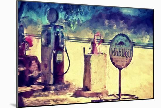 Gas Station 66-Philippe Hugonnard-Mounted Giclee Print