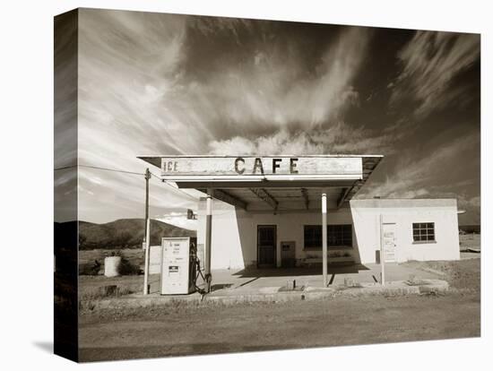 Gas Station and Cafe-Aaron Horowitz-Stretched Canvas
