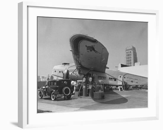 Gas Station Named "The Happy Landing"-Alfred Eisenstaedt-Framed Photographic Print