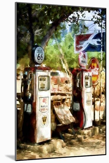Gas Station-Philippe Hugonnard-Mounted Giclee Print