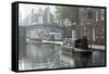 Gas Street Basin, Birmingham Canal Navigations (BCN), Birmingham, West Midlands, England, United Ki-Graham Lawrence-Framed Stretched Canvas