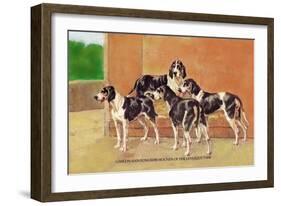 Gascon-Saintongeois Hounds of the Levesque Type-Thomas Ivester Llyod-Framed Art Print