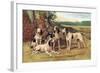 Gascon-Saintongeois Hounds of the Virelade Type-Baron Karl Reille-Framed Art Print