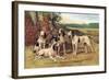 Gascon-Saintongeois Hounds of the Virelade Type-Baron Karl Reille-Framed Art Print