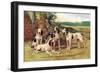 Gascon-Saintongeois Hounds of the Virelade Type-Baron Karl Reille-Framed Art Print