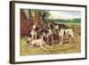 Gascon-Saintongeois Hounds of the Virelade Type-Baron Karl Reille-Framed Art Print