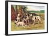 Gascon-Saintongeois Hounds of the Virelade Type-Baron Karl Reille-Framed Art Print