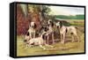 Gascon-Saintongeois Hounds of the Virelade Type-Baron Karl Reille-Framed Stretched Canvas