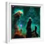 Gaseous Pillars in the Eagle Nebula-Digital Vision.-Framed Premium Photographic Print