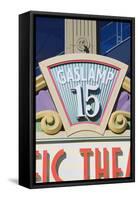 Gaslamp Quarter, San Diego, California, Usa-Marco Simoni-Framed Stretched Canvas