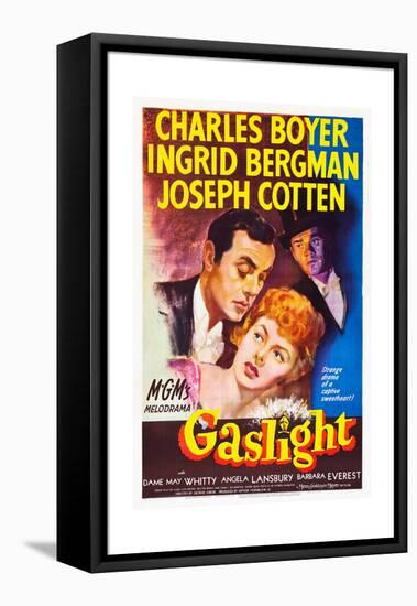 Gaslight, Charles Boyer, Ingrid Bergman, Joseph Cotten, 1944-null-Framed Stretched Canvas