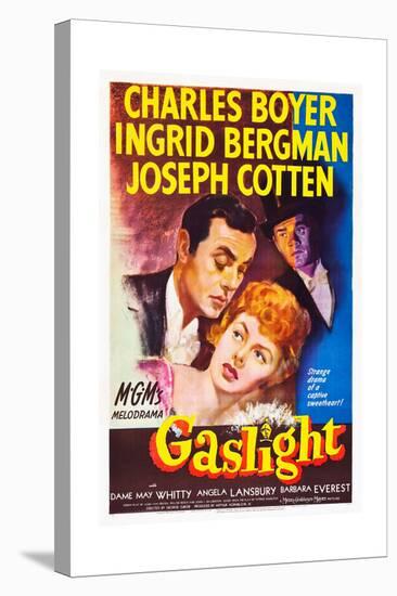 Gaslight, Charles Boyer, Ingrid Bergman, Joseph Cotten, 1944-null-Stretched Canvas