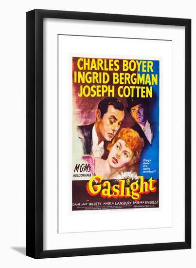 Gaslight, Charles Boyer, Ingrid Bergman, Joseph Cotten, 1944-null-Framed Premium Giclee Print