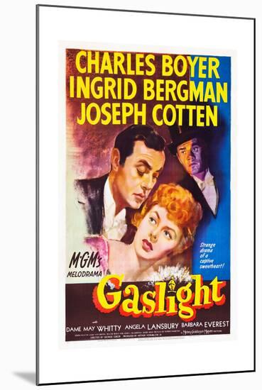 Gaslight, Charles Boyer, Ingrid Bergman, Joseph Cotten, 1944-null-Mounted Art Print