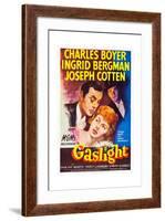 Gaslight, Charles Boyer, Ingrid Bergman, Joseph Cotten, 1944-null-Framed Art Print