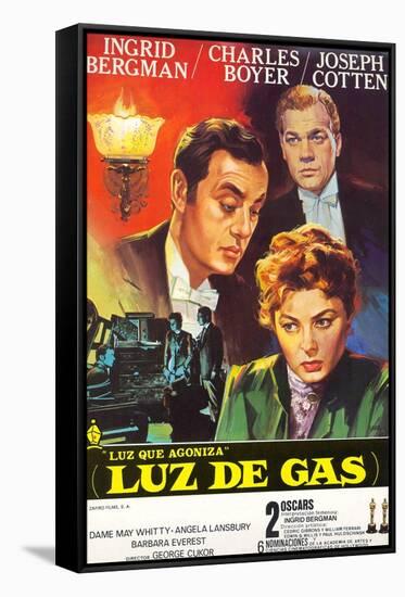 Gaslight, Joseph Cotton, Charles Boyer, Ingrid Bergman, 1944-null-Framed Stretched Canvas