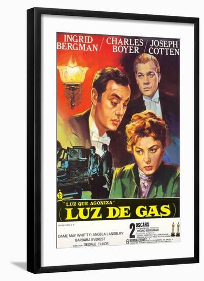 Gaslight, Joseph Cotton, Charles Boyer, Ingrid Bergman, 1944-null-Framed Art Print