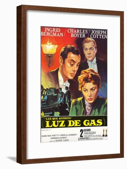 Gaslight, Joseph Cotton, Charles Boyer, Ingrid Bergman, 1944-null-Framed Art Print