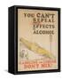 Gasoline and Liquor Don't Mix! Poster-null-Framed Stretched Canvas