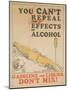 Gasoline and Liquor Don't Mix! Poster-null-Mounted Giclee Print