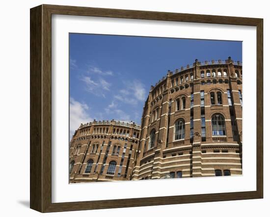 Gasometers Converted Into An Urban City, Gasometer City, Simmering, Vienna, Austria, Europe-Jean Brooks-Framed Photographic Print