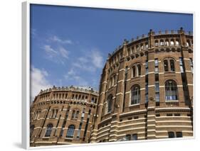 Gasometers Converted Into An Urban City, Gasometer City, Simmering, Vienna, Austria, Europe-Jean Brooks-Framed Photographic Print