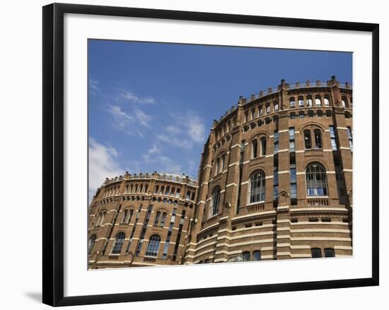 Gasometers Converted Into An Urban City, Gasometer City, Simmering, Vienna, Austria, Europe-Jean Brooks-Framed Photographic Print