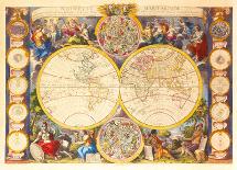 Nouvelle Mappe-Monde, c1750-Gaspar Bailleul-Premium Giclee Print