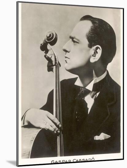 Gaspar Cassado Spanish Cellist-null-Mounted Photographic Print