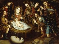 Adoration of the Shepherds-Gaspar Miguel de Berrio-Framed Stretched Canvas