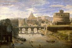 View of Ponte Sisto-Gaspar van Wittel-Giclee Print