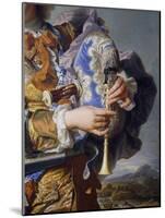 Gaspard De Gueidan Playing Bagpipes, Ca 1735-Hyacinthe Rigaud-Mounted Giclee Print