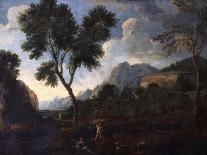 Landscape with Lightning, 1660S-Gaspard Dughet-Mounted Giclee Print