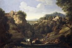 Landscape with Lightning, 1660S-Gaspard Dughet-Framed Giclee Print