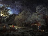 Landscape with Lightning, 1660S-Gaspard Dughet-Framed Giclee Print