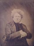 Portrait of Alexandre Dumas Pere (1803-70) C.1850-60-Gaspard Felix Tournachon Nadar-Mounted Photographic Print