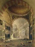 Haghia Sophia, Plate 17: Exterior View of the Mosque, Published 1852-Gaspard Fossati-Giclee Print