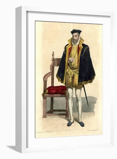 Gaspard II de Coligny-null-Framed Art Print