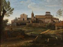 Classical Landscape with Figures (Oil on Canvas)-Gaspard Poussin Dughet-Giclee Print