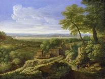 Classical Landscape (Oil on Canvas)-Gaspard Poussin Dughet-Giclee Print