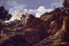 Mountainous Landscape with Approaching Storm, C.1638-39-Gaspard Poussin Dughet-Giclee Print