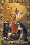 Madonna and Child with Saints Jerome-Gaspare Diziani-Giclee Print