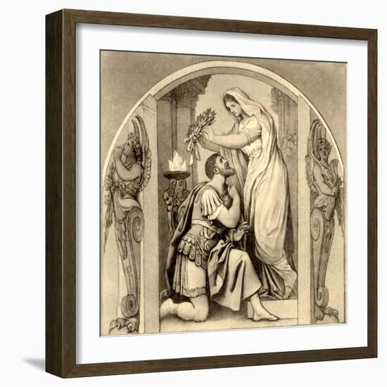 Gaspare Spontini 's 'La-Moritz Ludwig von Schwind-Framed Giclee Print