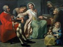 La Lecon De Couture - the Sewing Lesson Par Traversi, Gaspare (1732-1769). Oil on Canvas, Size : 13-Gaspare Traversi-Giclee Print