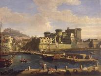 Darse du port de Naples (Italie)-Gaspare Vanvitelli-Laminated Giclee Print