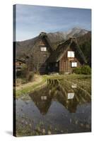 Gassho-Zukuri Folk Houses, Ogimachi Village, Shirakawa-Go, Near Takayama, Central Honshu, Japan-Stuart Black-Stretched Canvas
