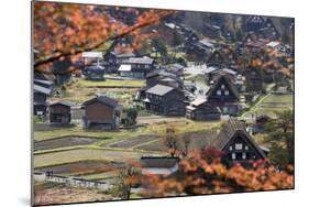 Gassho-Zukuri Folk Houses, Ogimachi Village, Shirakawa-Go, Near Takayama, Central Honshu, Japan-Stuart Black-Mounted Photographic Print