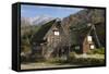 Gassho-Zukuri Folk Houses, Ogimachi Village, Shirakawa-Go, Near Takayama, Central Honshu, Japan-Stuart Black-Framed Stretched Canvas