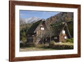 Gassho-Zukuri Folk Houses, Ogimachi Village, Shirakawa-Go, Near Takayama, Central Honshu, Japan-Stuart Black-Framed Photographic Print