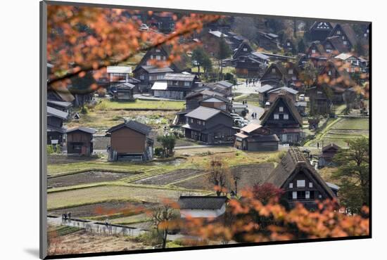 Gassho-Zukuri Folk Houses, Ogimachi Village, Shirakawa-Go, Near Takayama, Central Honshu, Japan-Stuart Black-Mounted Photographic Print